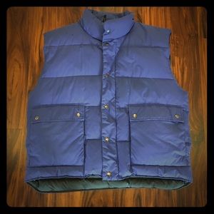 Royal Blue Down Filled Puffer Vest